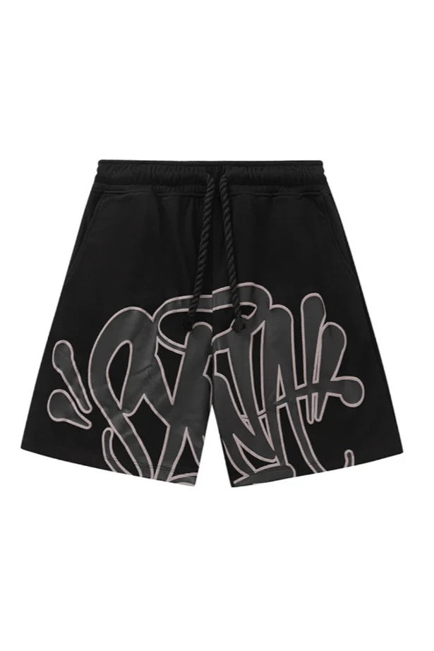 "Graffiti" Short Set Black