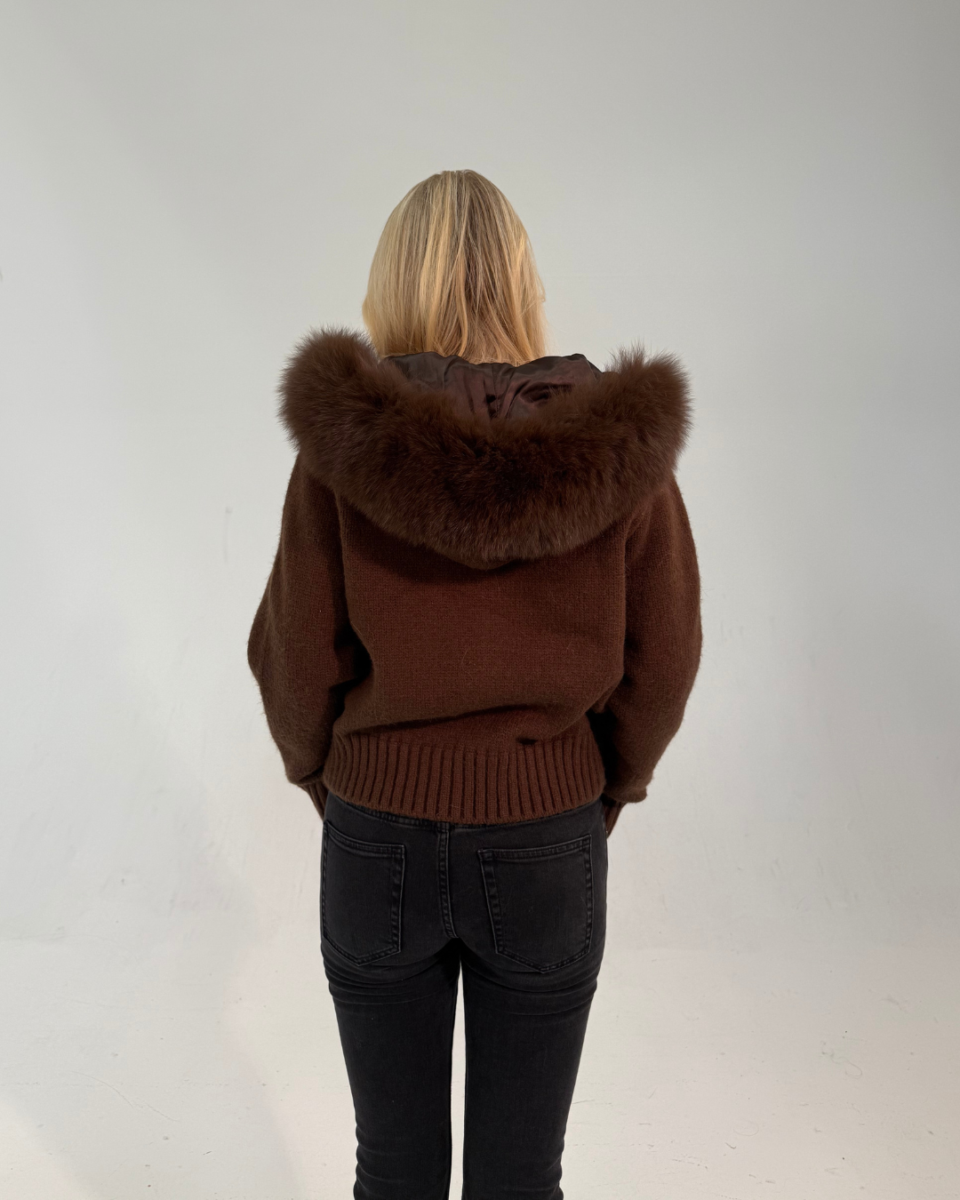 Fur Jacket  - Dark Brown