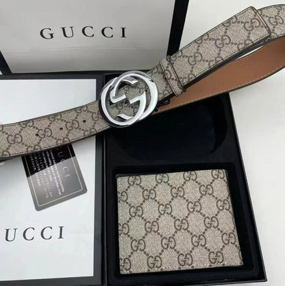 "GG" Gürtel und Portmonee