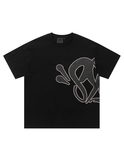 "Graffiti" Short Set Black