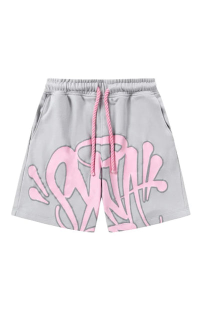 "Graffiti" Short Set Grey/Pink