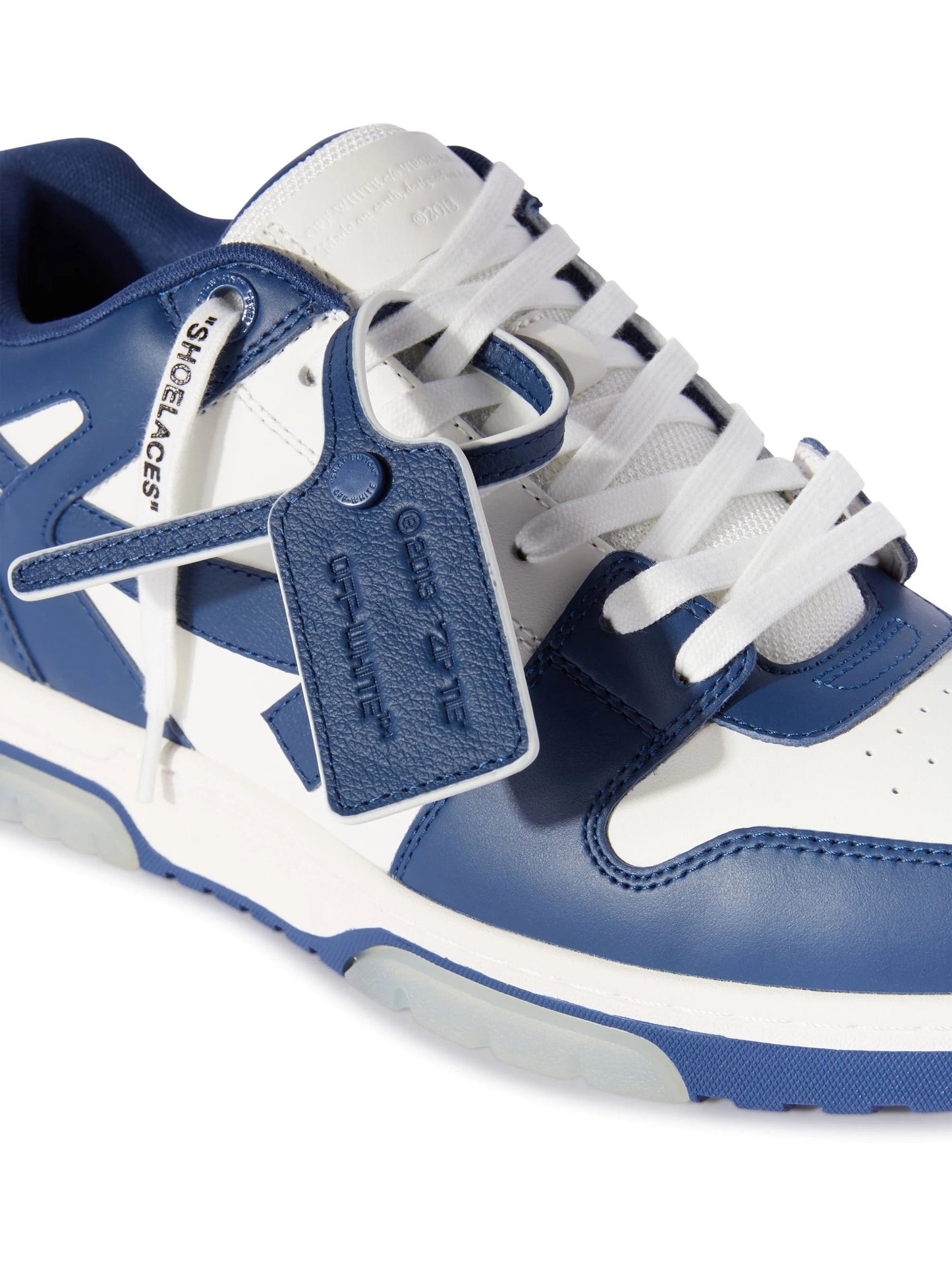 "Off" Sneaker Blue/White