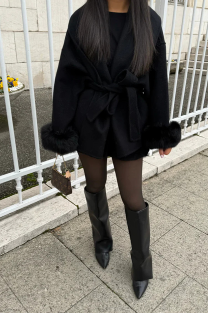 KATE – PREMIUM MANTEL MIT ECHTFELL