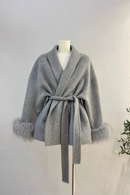 KATE – PREMIUM MANTEL MIT ECHTFELL