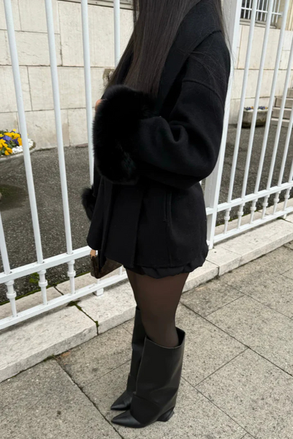 KATE – PREMIUM MANTEL MIT ECHTFELL