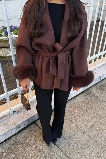 KATE – PREMIUM MANTEL MIT ECHTFELL