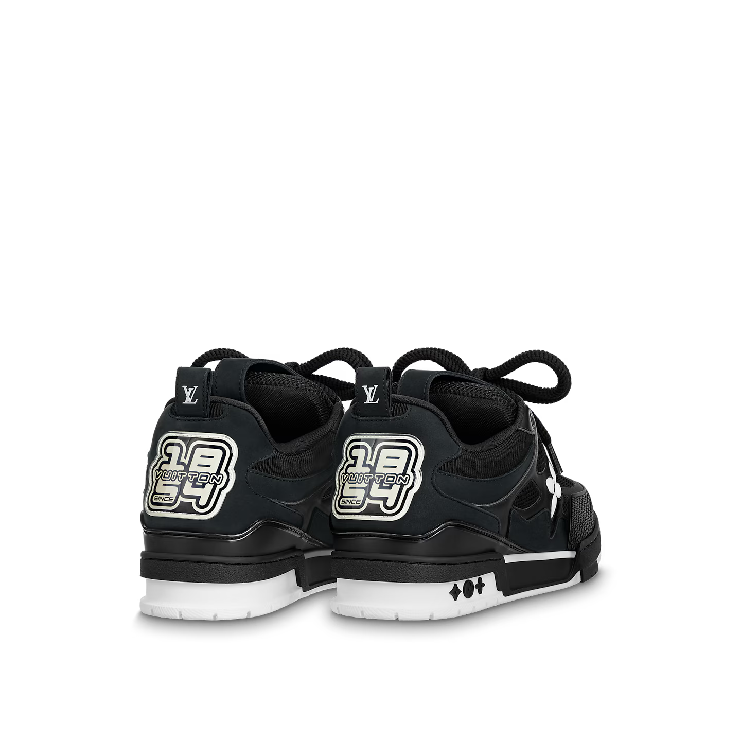 "LV" Skate Black White